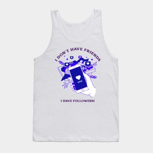 Influencer with many Followers Instagram Facebook social media Likes Tank Top